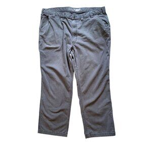 Carhartt Mens Grey Relaxed Fit Work Pants With Utility Pockets & Belt Loops